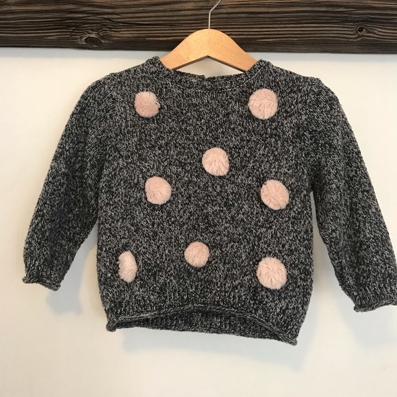 baby girl pom pom sweater